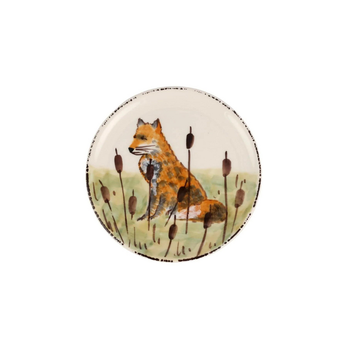 Wildlife Fox Canape Plate-Becket Hitch