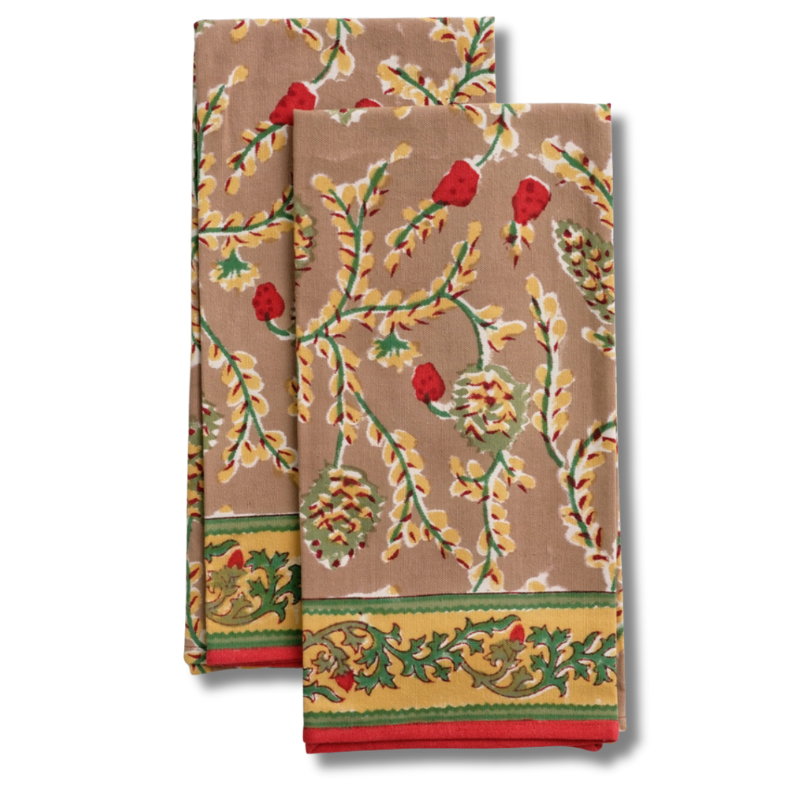 Winter Pinecone Tea Towel-Becket Hitch