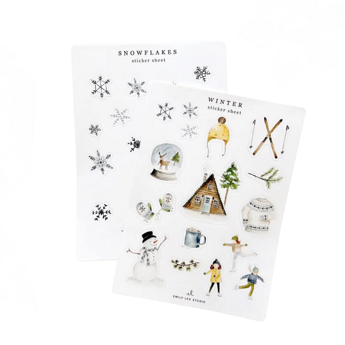 Winter Sticker Sheets-Becket Hitch