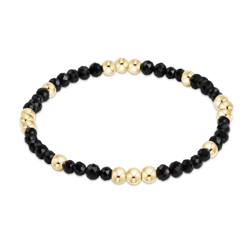 Worthy Pattern 3mm Bracelet Faceted Onyx-Becket Hitch