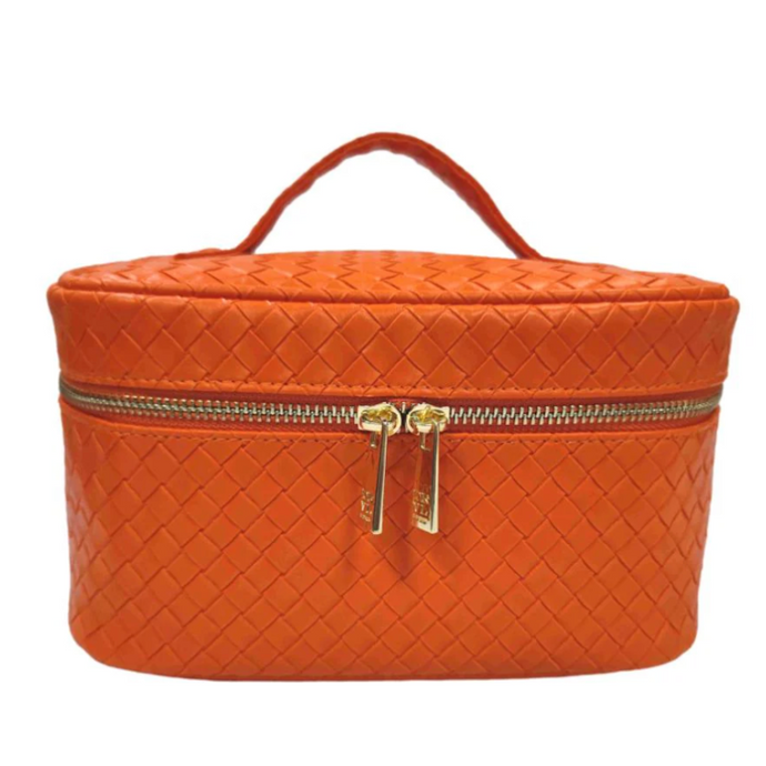 Woven Papaya Cosmetic Case Luxe Train2-Becket Hitch