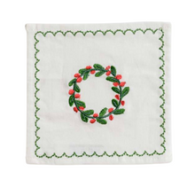 Load image into Gallery viewer, Wreath Cocktail Napkin Set-Becket Hitch
