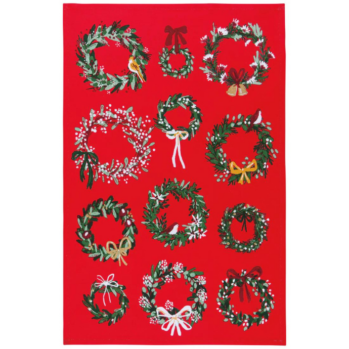 Wreaths Tea Towel-Becket Hitch