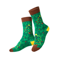 Load image into Gallery viewer, Xmas Tree Kids Socks - Becket Hitch
