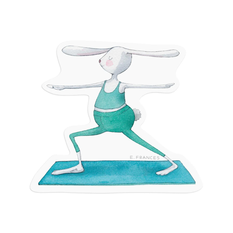 Yoga Bunny Sticker-Becket Hitch