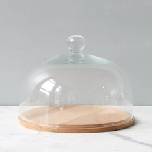 Load image into Gallery viewer, Glass Dome with Wood Base - Becket Hitch
