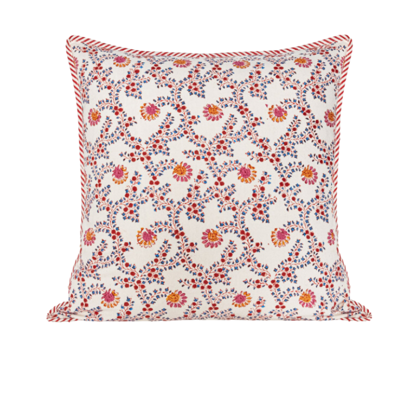 Anima Block Print Pillow Becket Hitch