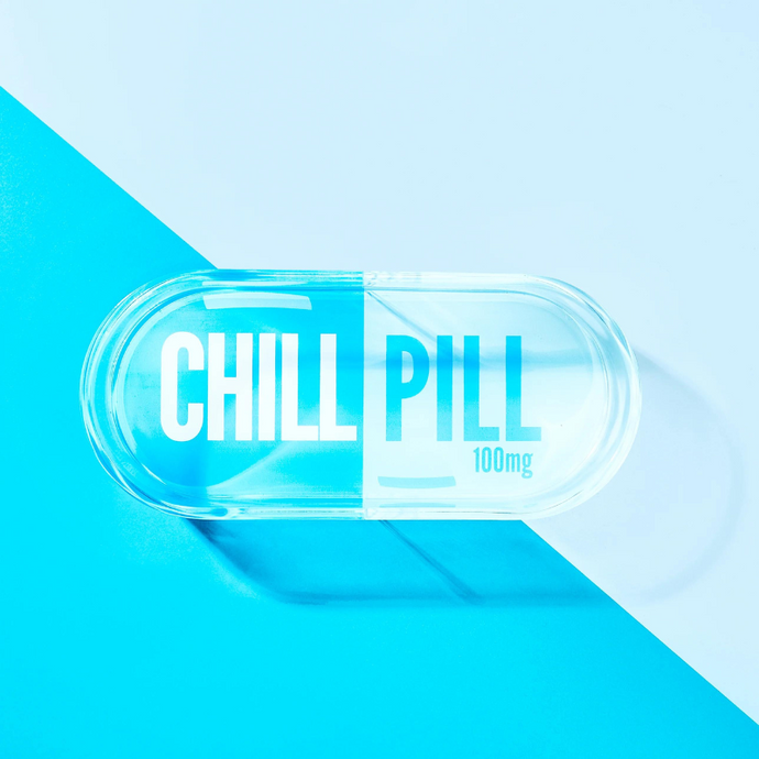 Blue Chill Pill Trinket Tray - becket hitch