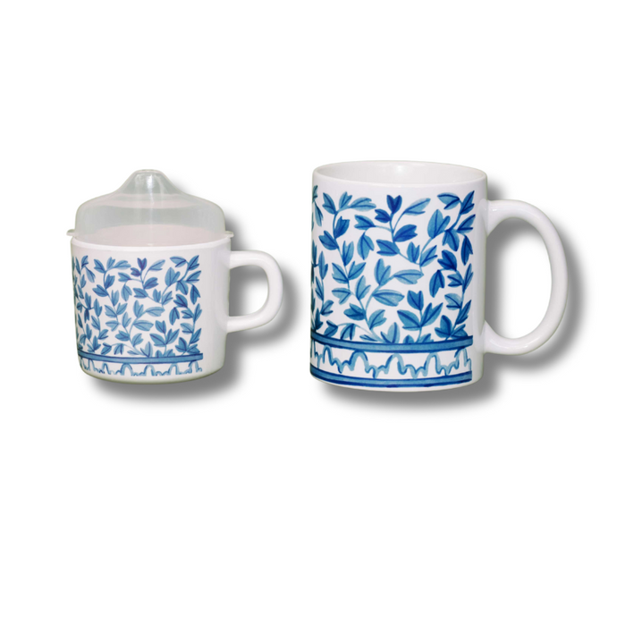 Blue and White Mama & Me Cup Set - Becket Hitch