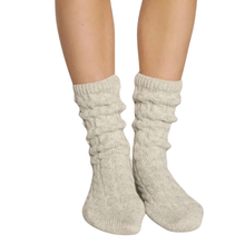 Load image into Gallery viewer, Lt Heather Grey Cozy Socks

