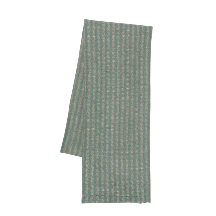 Jade Stripe Linen Tea Towel - Becket Hitch