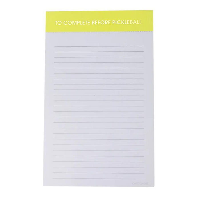 To Complete Before Pickleball Notepad - Becket Hitch