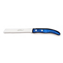 Load image into Gallery viewer, Dark Blue Serrated Knife
