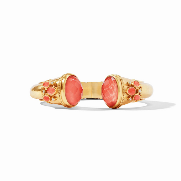 Cannes Hinge Cuff in Iridescent Coral - Becket Hitch