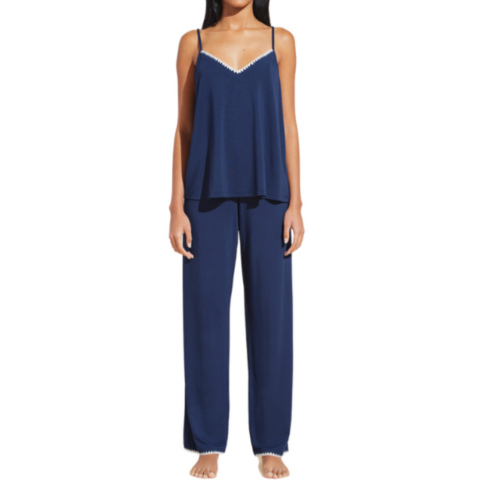 Frida Cami/Pant PJ Set Navy/Ivory-Becket Hitch