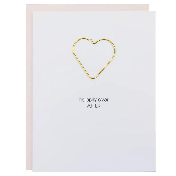 Happily Ever After Heart Paper Clip Card - Becket Hitch