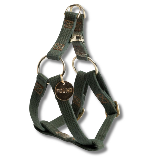 Olive Dog and Cat Harness - becket hitch