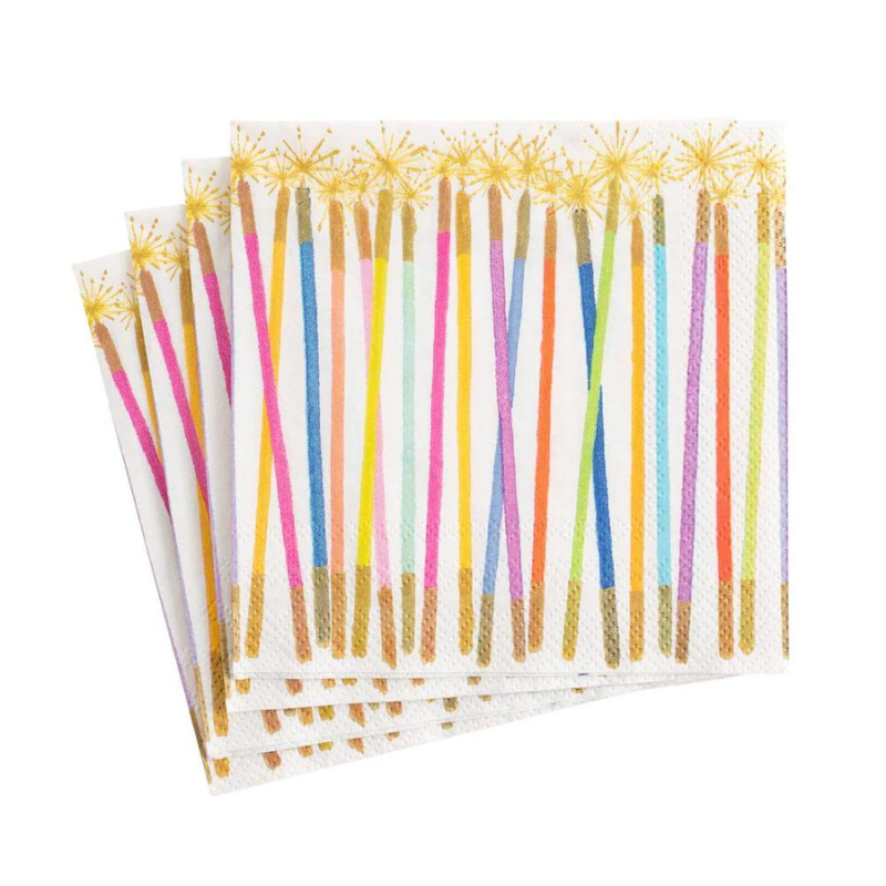 Party Candles Cocktail Napkins