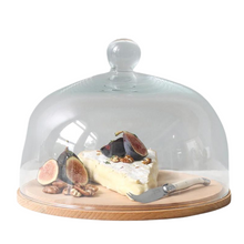 Load image into Gallery viewer, Glass Dome with Wood Base - Becket Hitch
