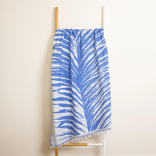 Load image into Gallery viewer, Palmera Navy Beach Towel - Becket Hitch
