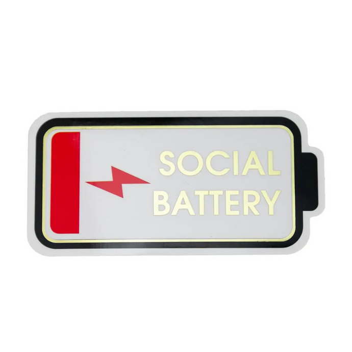 Social Battery Sticker-Becket Hitch