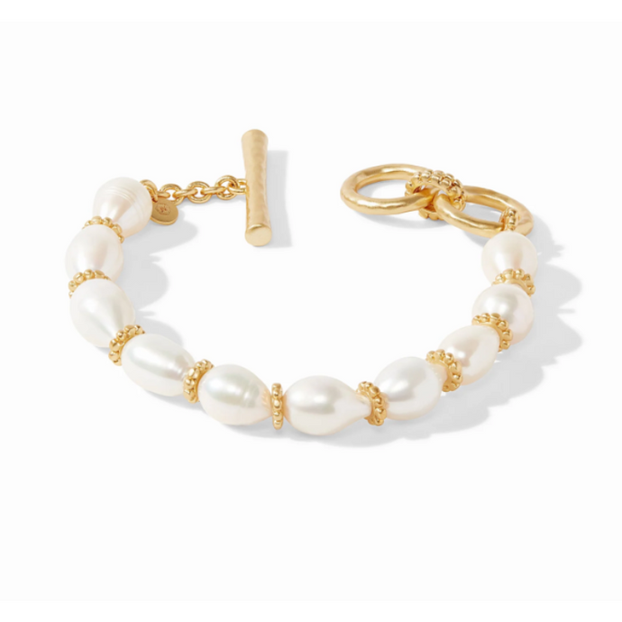 Marbella Bracelet Gold in Freshwater Pearl - becket hitch