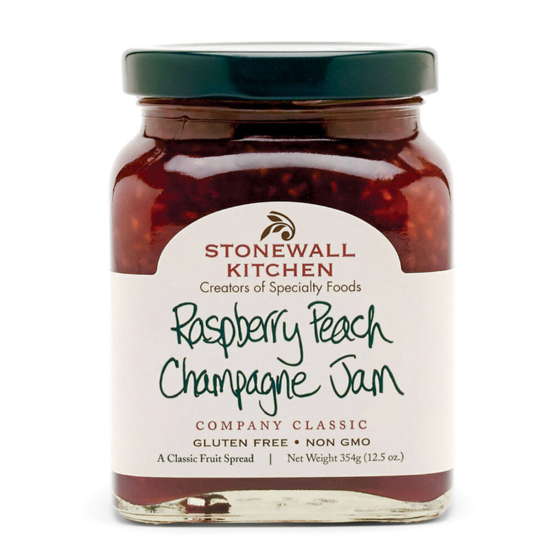 Raspberry Peach Champagne Jam