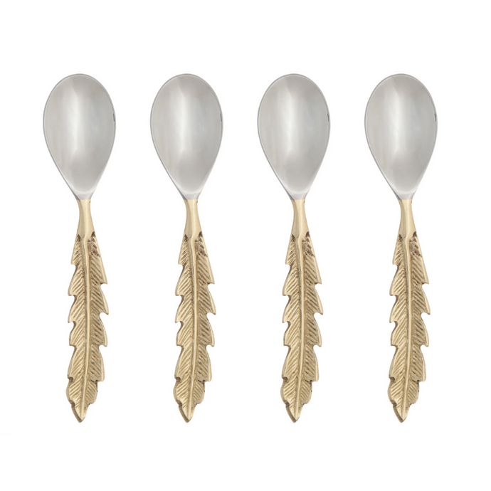 Plume Gold Spoons Set - Becket Hitch