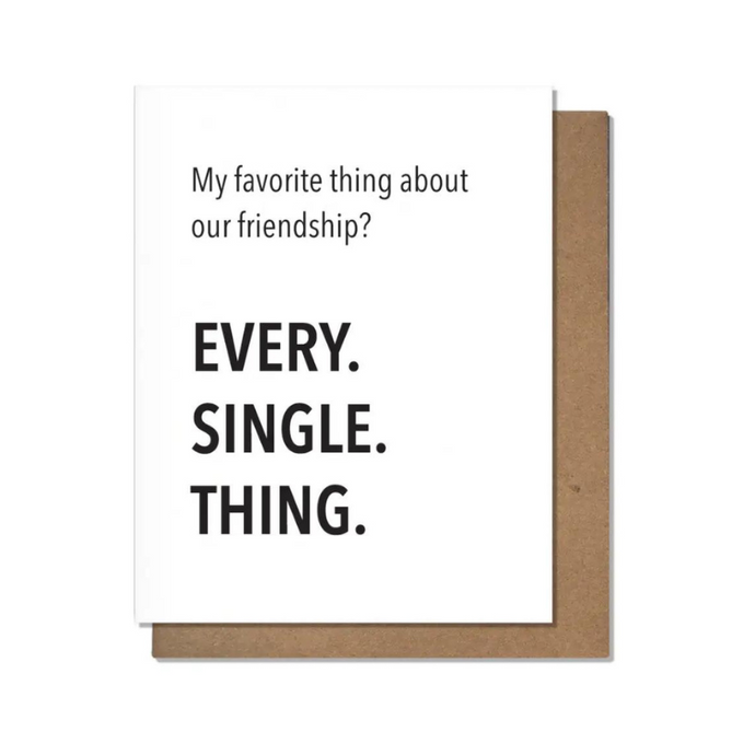 Every Single Thing Card - Becket Hitch