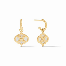 Load image into Gallery viewer, Helene Inlay Hoop &amp; Charm Earring - Becket Hitch
