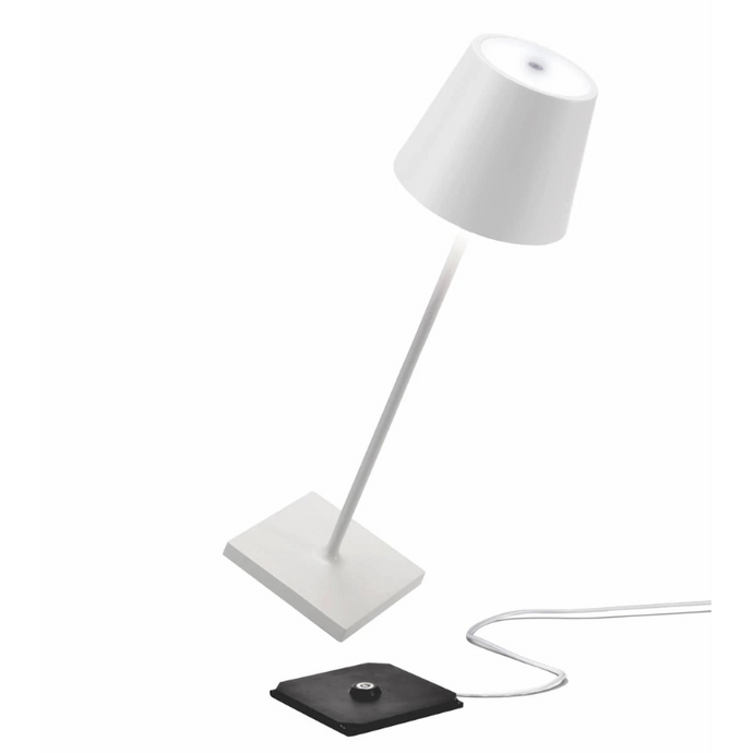 White Dimmable Poldina Pro Table Lamp - Becket Hitch