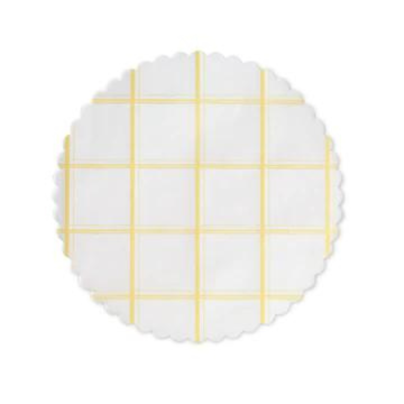 Lemon Chiffon Plate Liners - Becket Hitch