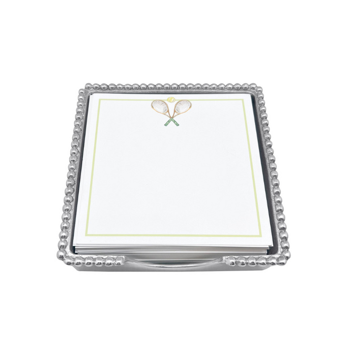 Tennis Beaded Note Pad Set - Becket Hitch