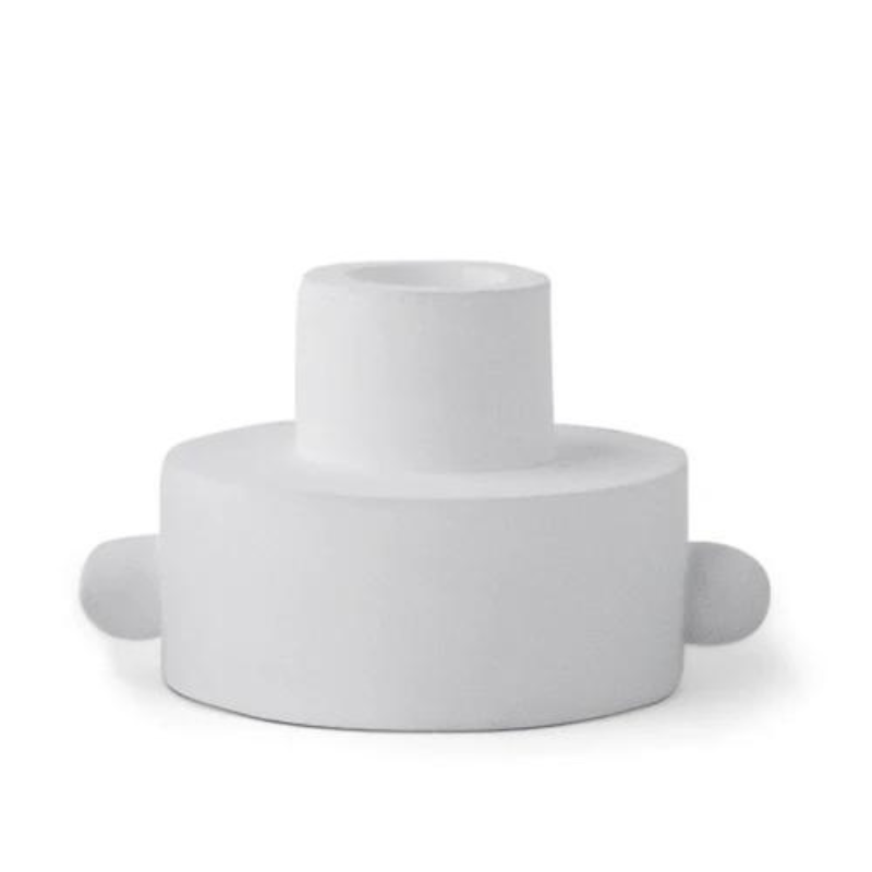 White Dual Function Candle Holder