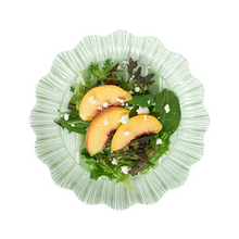 Load image into Gallery viewer, Cabana Stripe Melamine Dessert/Salad Plate Seagrass
