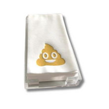 Load image into Gallery viewer, Poop Emoji Guest Towel Hostess Set Becket HitchPoop Emoji Guest Towel Hostess 
