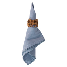 Load image into Gallery viewer, Berry Trim Chambray Napkin - Becket Hitch
