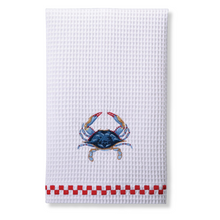 Load image into Gallery viewer, Blue Crab Tea Towel
