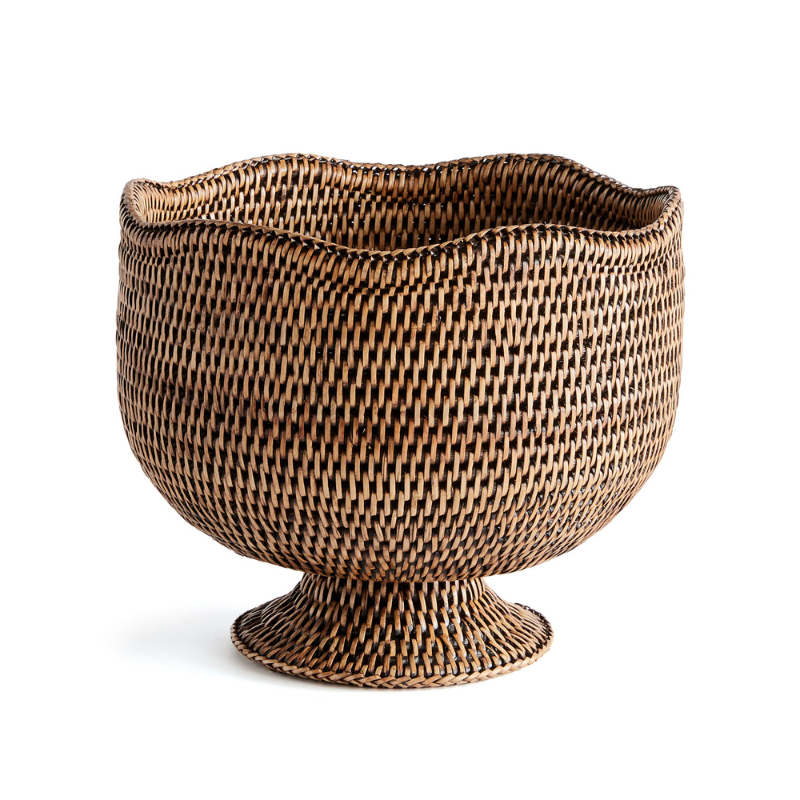 Burma Rattan Cachepot - Becket Hitch