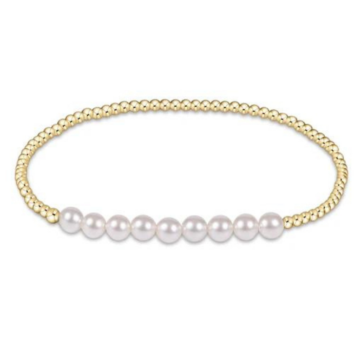 Classic Gold Bliss 2.5mm Bracelet 5mm Pearl - becket hitch