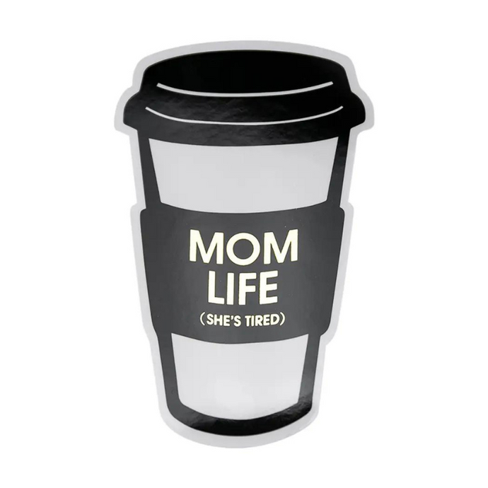 Mom Life (She's Tired) Vinyl Sticker - Becket Hitch