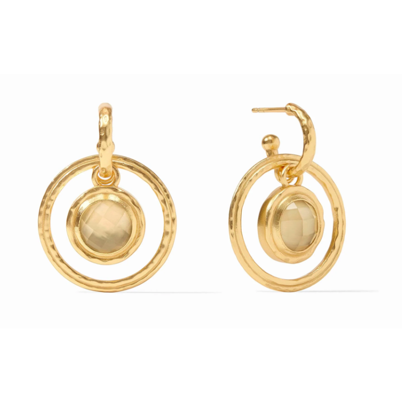 Astor 6-in-1 Charm Earring in Iridescent Champagne - becket hitch