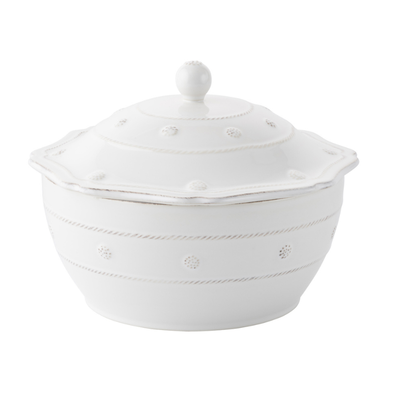 Berry & Thread Whitewash Lidded Casserole - Becket HItch