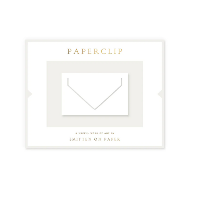 White Large Envelope Paper Clip - becket hitch