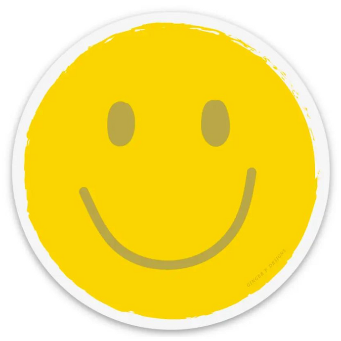 Smiley Face Vinyl Sticker - Becket Hitch