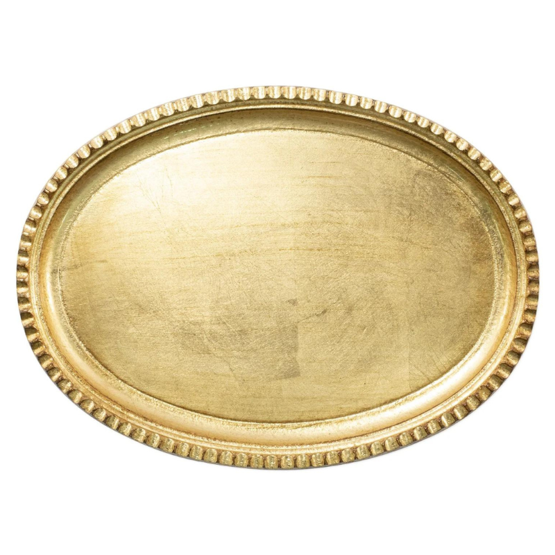 Florentine Gold Small Oval Tray