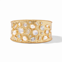 Load image into Gallery viewer, Antonia Mosaic Cuff Iridescent Clear Crystal
