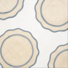 Load image into Gallery viewer, Ciel Scalloped Rice Paper Placemat
