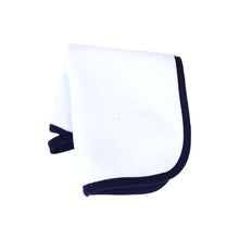Load image into Gallery viewer, Navy Piped Terry Washcloth - Becket HItch
