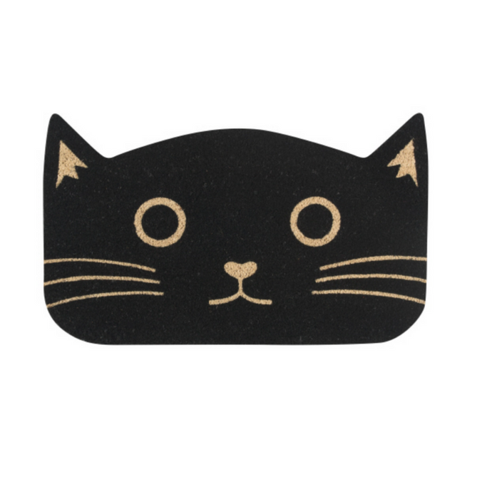 Black Cat Doormat - Becket Hitch
